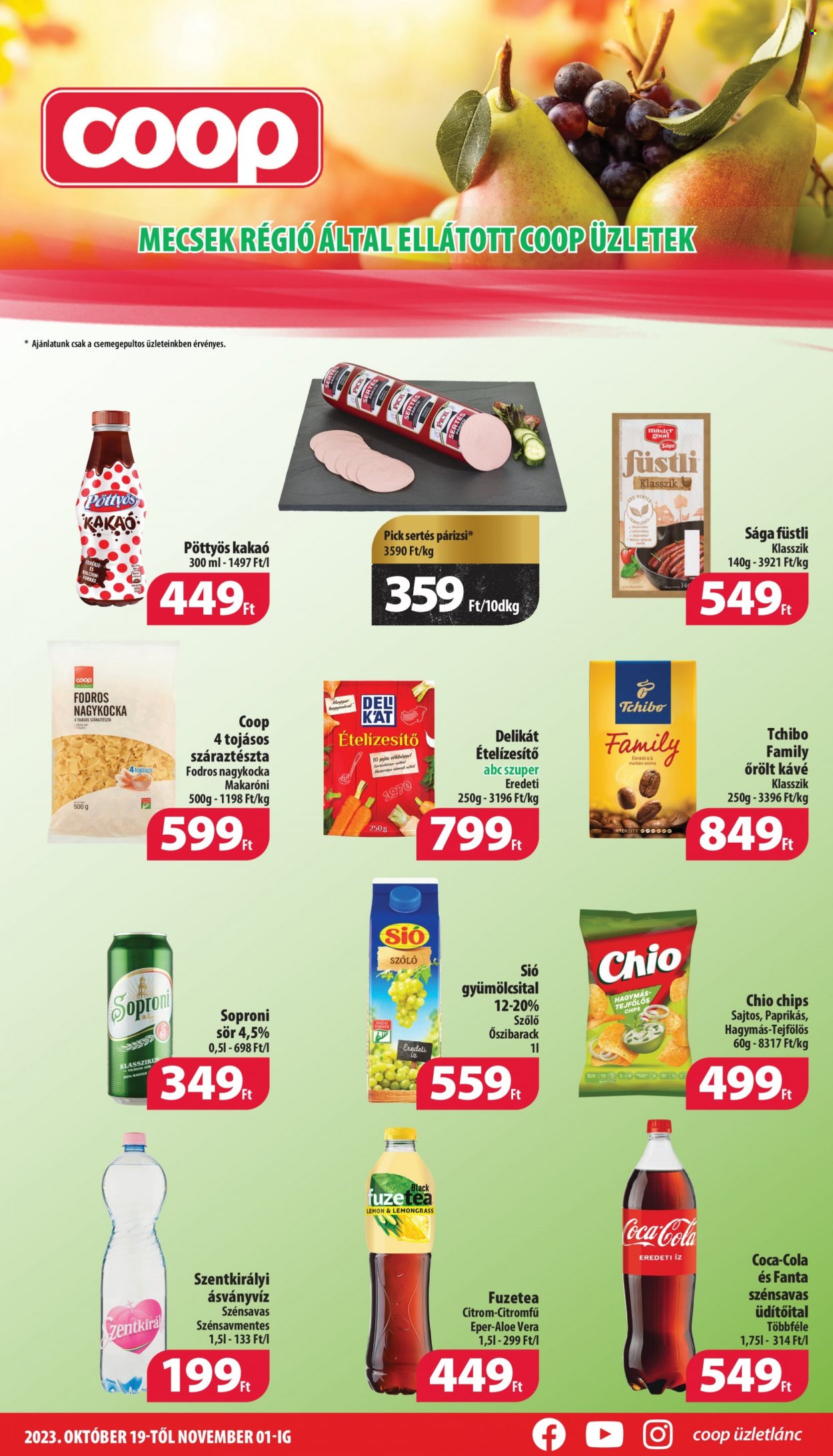 Coop akciós újságok - 2023.10.19 - 2023.11.01. Oldal 1