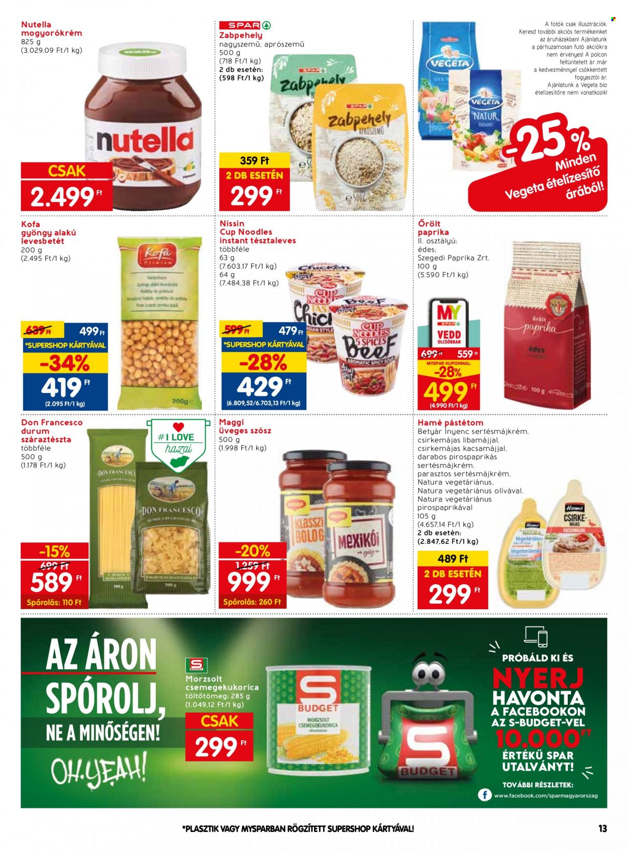 SPAR akciós újságok - 2023.10.19 - 2023.10.25. Oldal 13