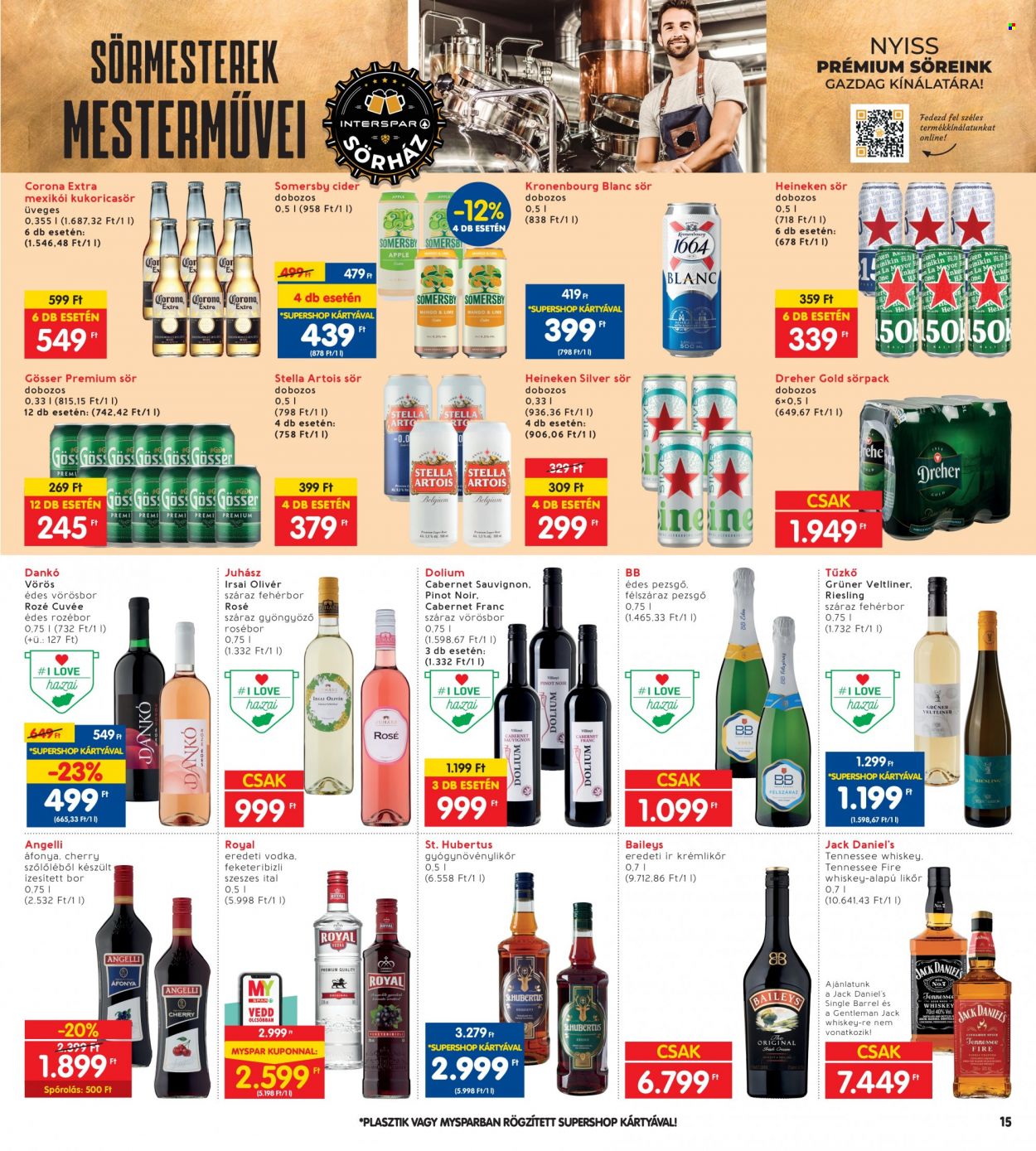 INTERSPAR akciós újságok - 2023.10.19 - 2023.10.25. Oldal 15