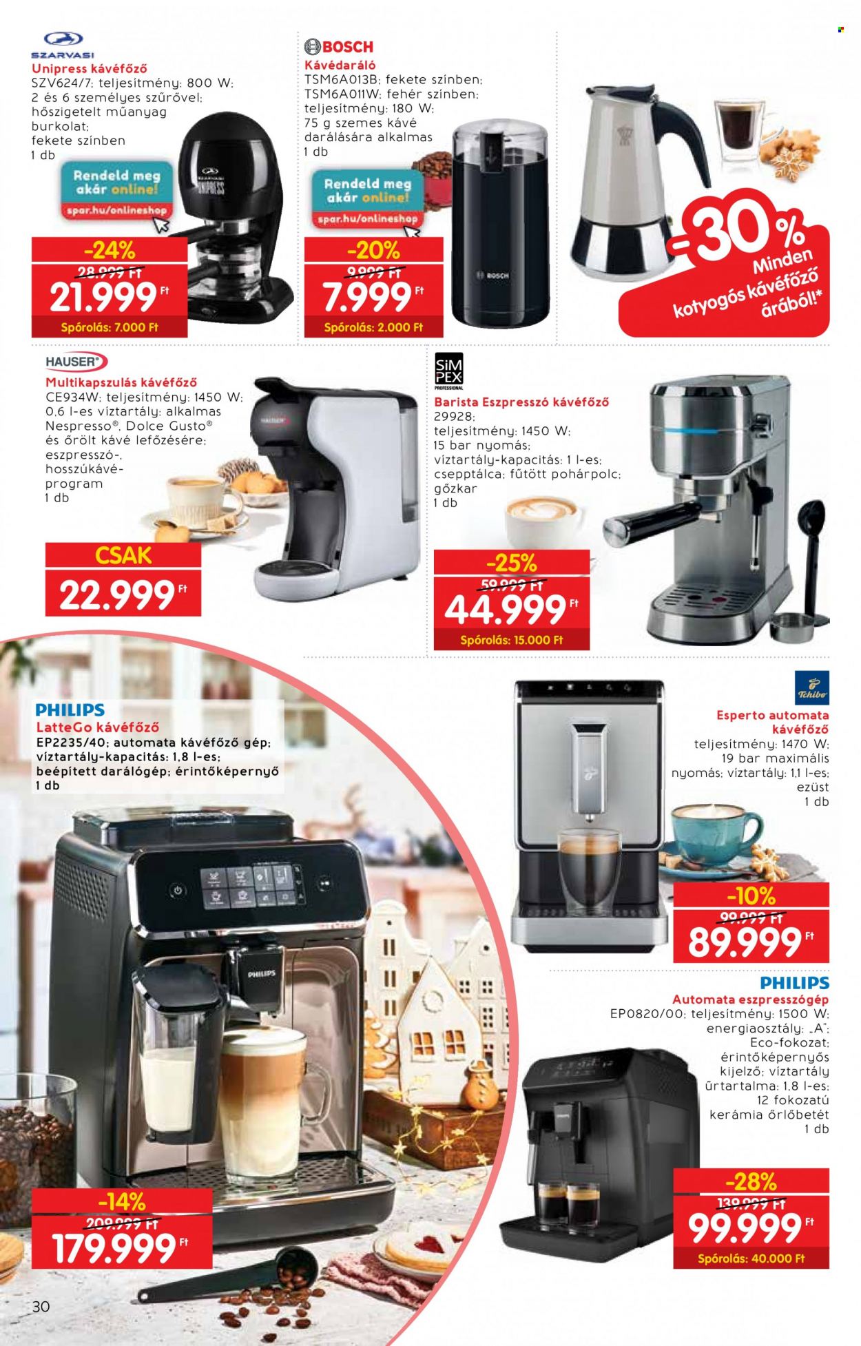 INTERSPAR akciós újságok - 2023.10.18 - 2023.11.15. Oldal 30