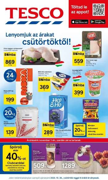 Újság TESCO - 2023.10.26 - 2023.11.01.