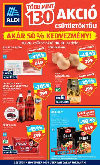 Újság Aldi - 2023.10.26 - 2023.10.31.