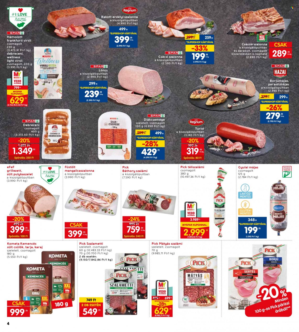 INTERSPAR akciós újságok - 2023.10.26 - 2023.10.31. Oldal 4
