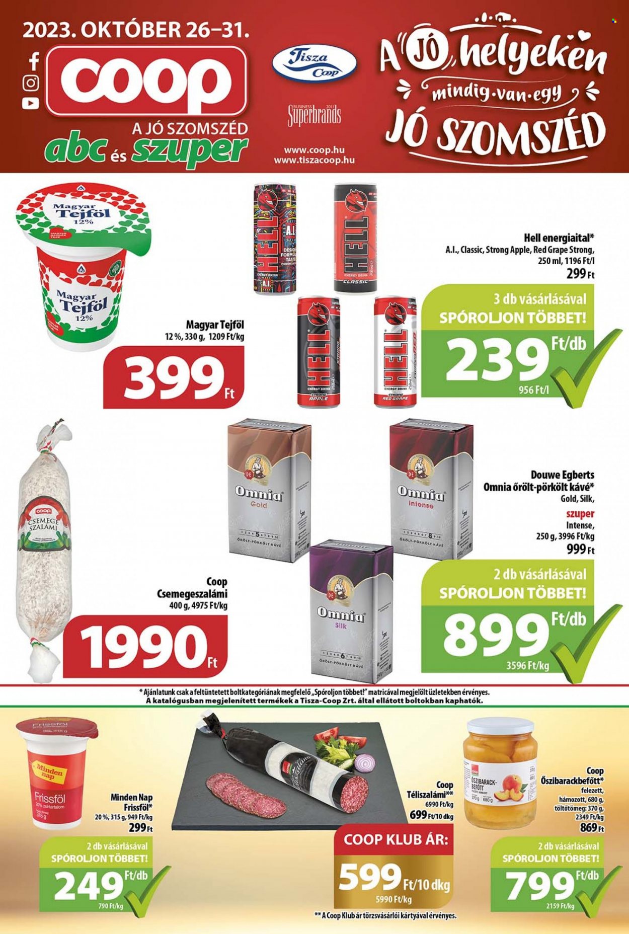 Coop akciós újságok - 2023.10.26 - 2023.10.31. Oldal 1