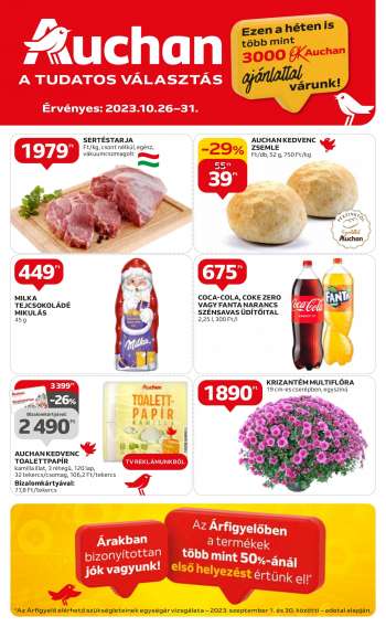 Újság Auchan - 2023.10.26 - 2023.10.31.