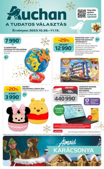 Újság Auchan - 2023.10.26 - 2023.11.15.