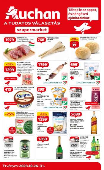 Újság Auchan - 2023.10.26 - 2023.10.31.