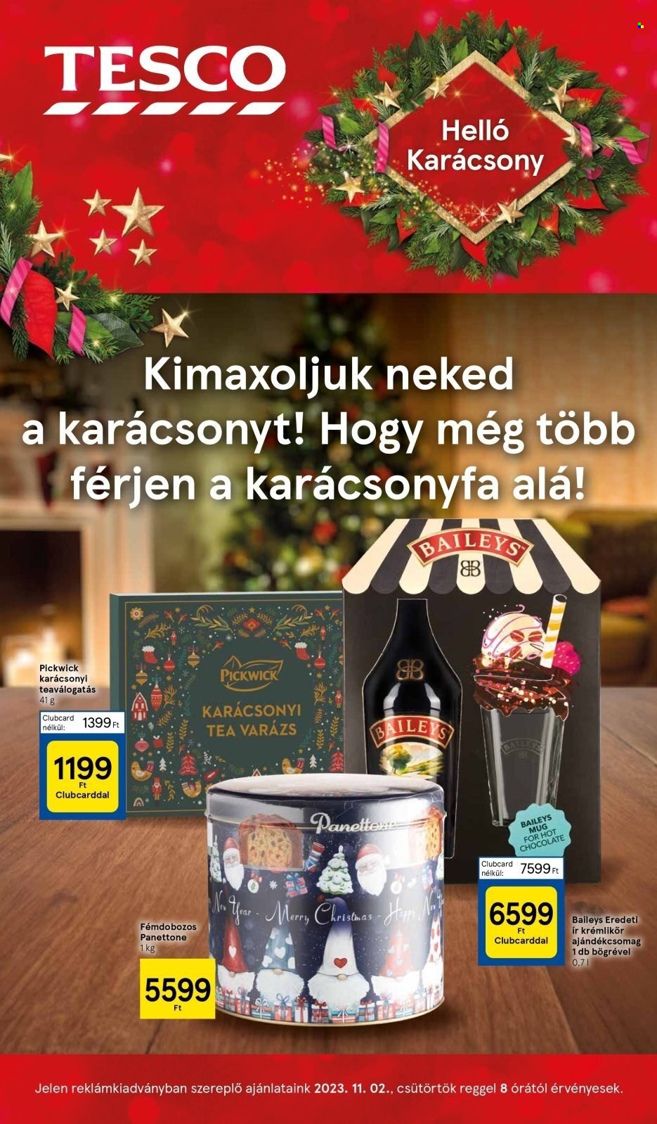 TESCO akciós újságok - 2023.11.02 - 2023.11.15. Oldal 1