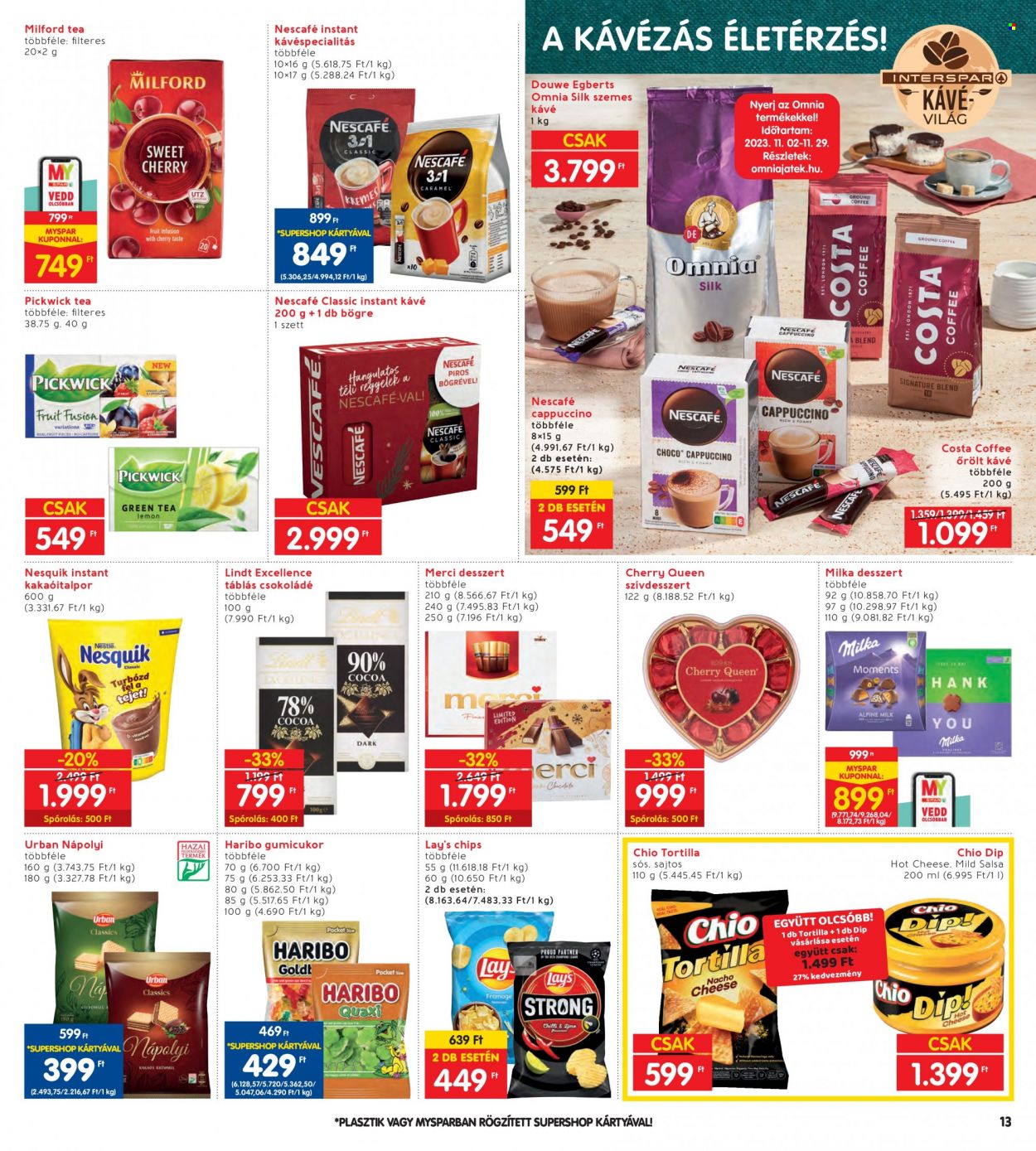 INTERSPAR akciós újságok - 2023.11.02 - 2023.11.08. Oldal 13