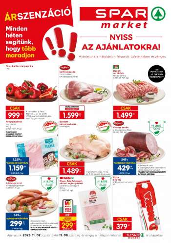 Újság SPAR market - 2023.11.02 - 2023.11.08.