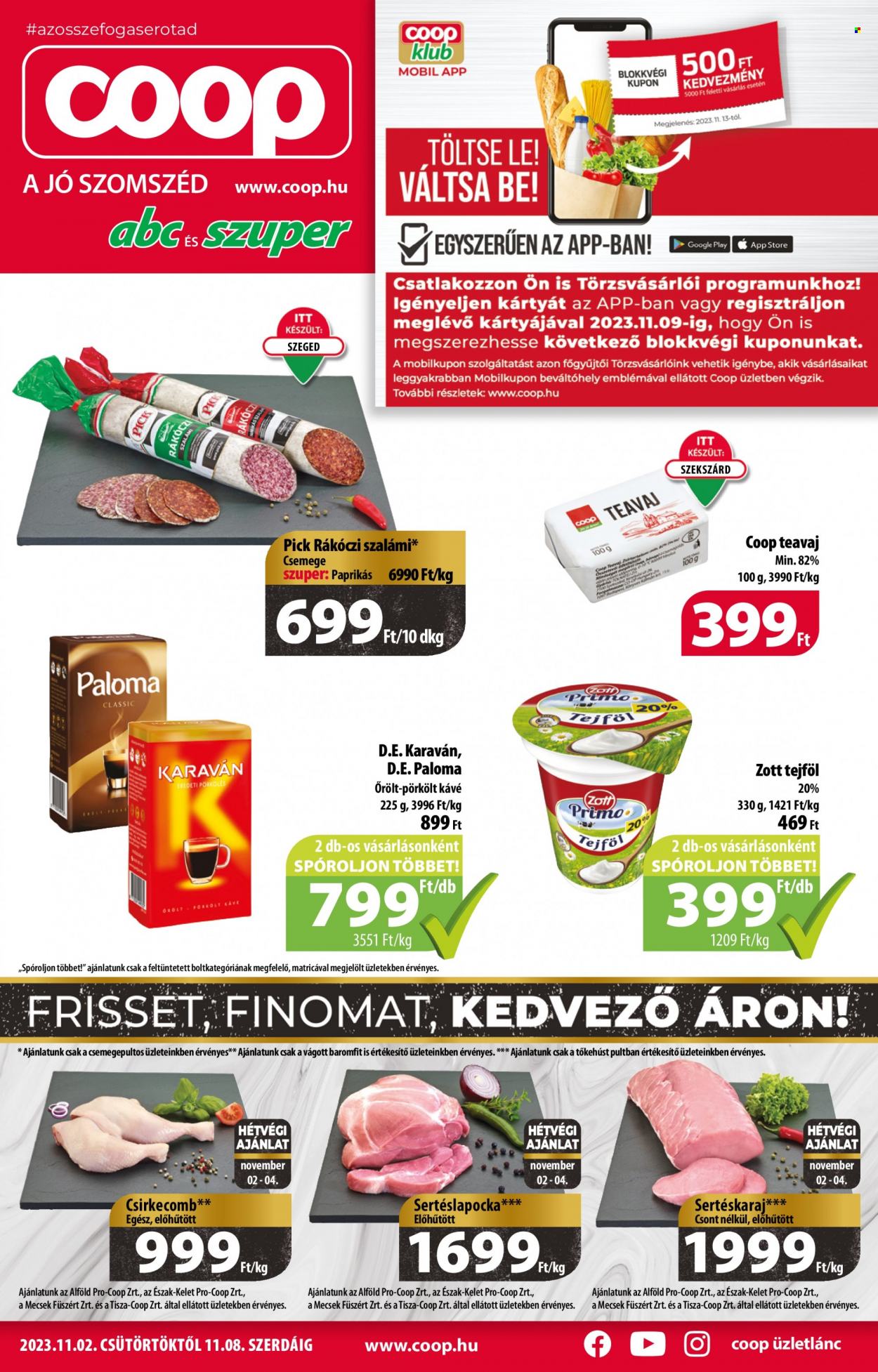 Coop akciós újságok - 2023.11.02 - 2023.11.08. Oldal 1