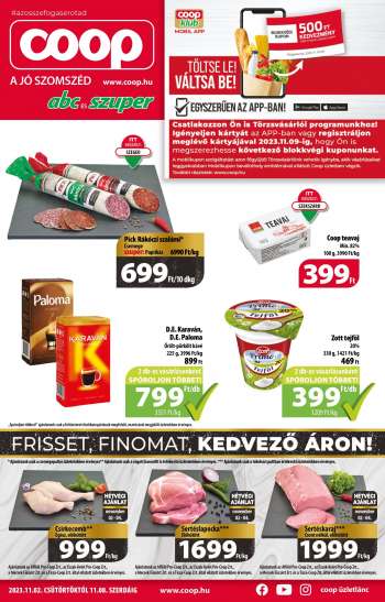 Újság Coop - 2023.11.02 - 2023.11.08.