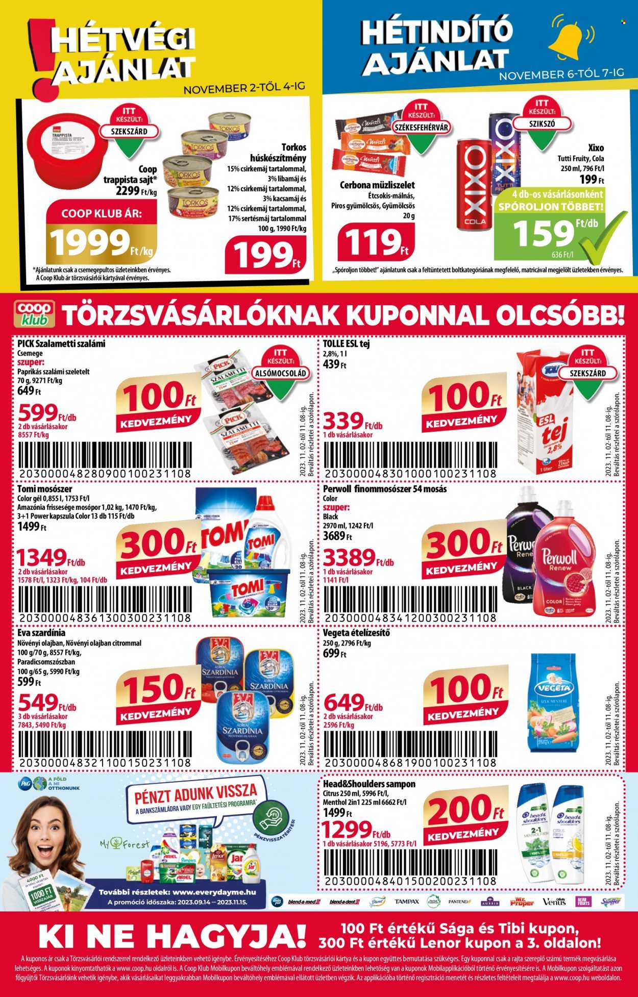 Coop akciós újságok - 2023.11.02 - 2023.11.08. Oldal 8