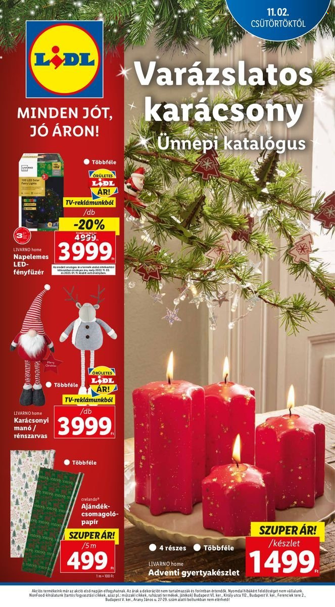 Lidl akciós újságok. Oldal 1