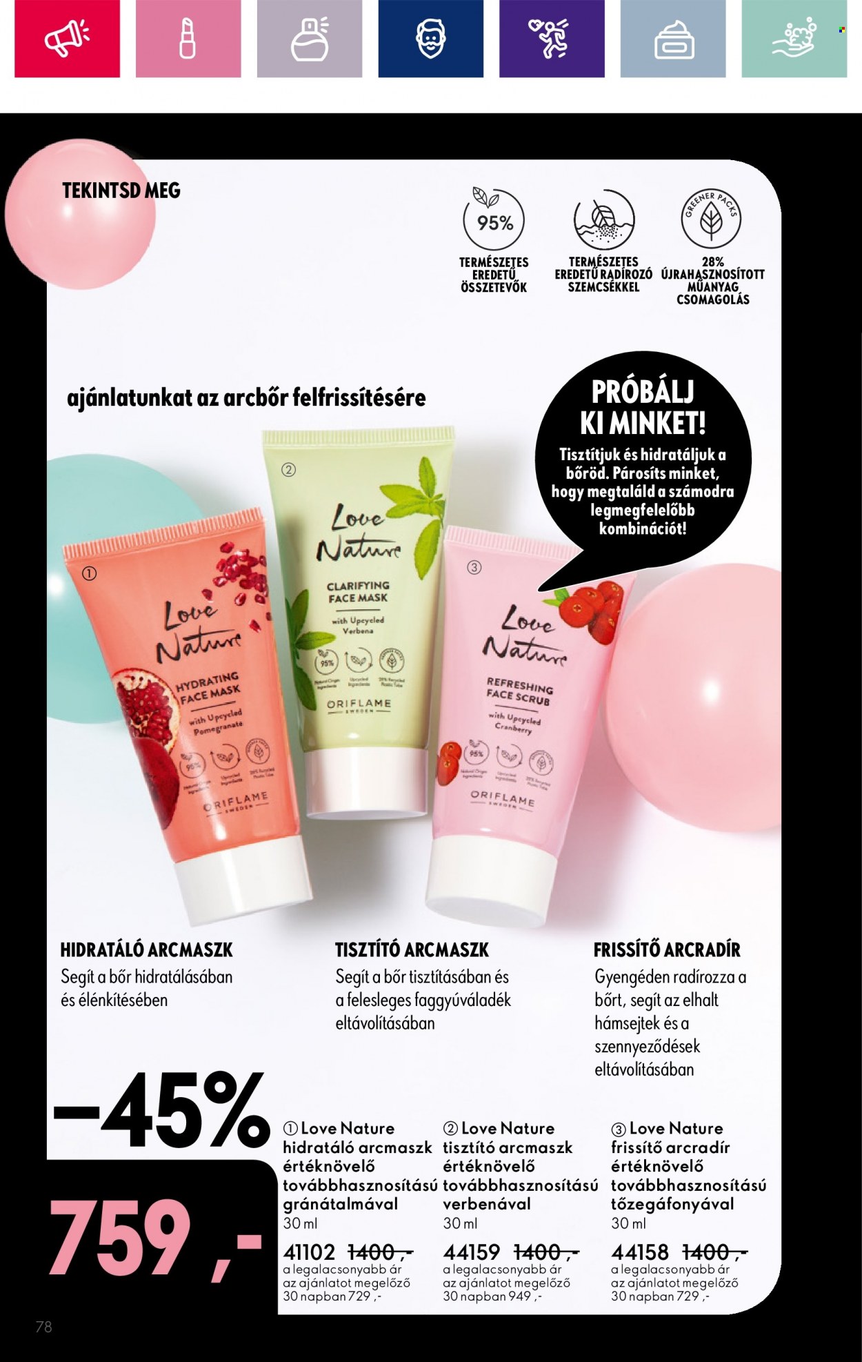 Oriflame akciós újságok - 2023.10.31 - 2023.11.14. Oldal 78