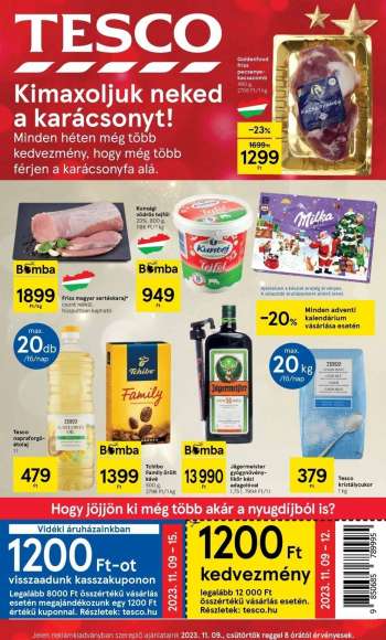 Újság TESCO - 2023.11.09 - 2023.11.15.