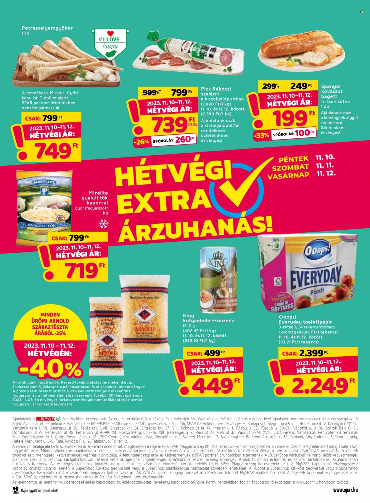 SPAR akciós újságok - 2023.11.09 - 2023.11.15. Oldal 20