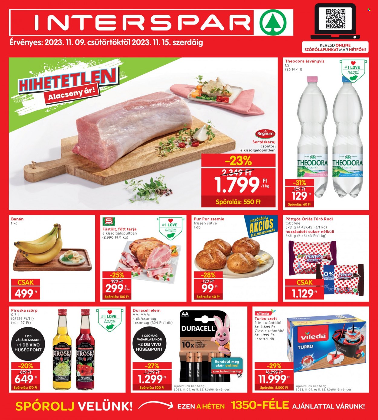 INTERSPAR akciós újságok - 2023.11.09 - 2023.11.15. Oldal 1