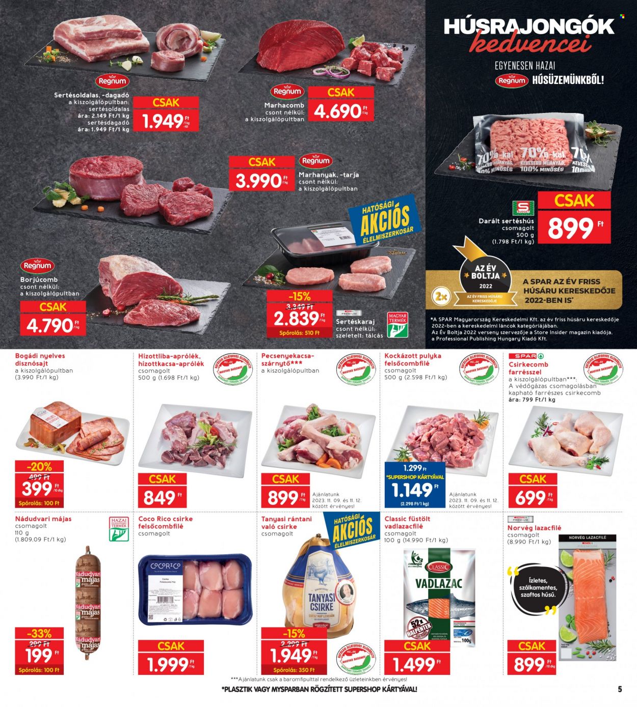 INTERSPAR akciós újságok - 2023.11.09 - 2023.11.15. Oldal 5