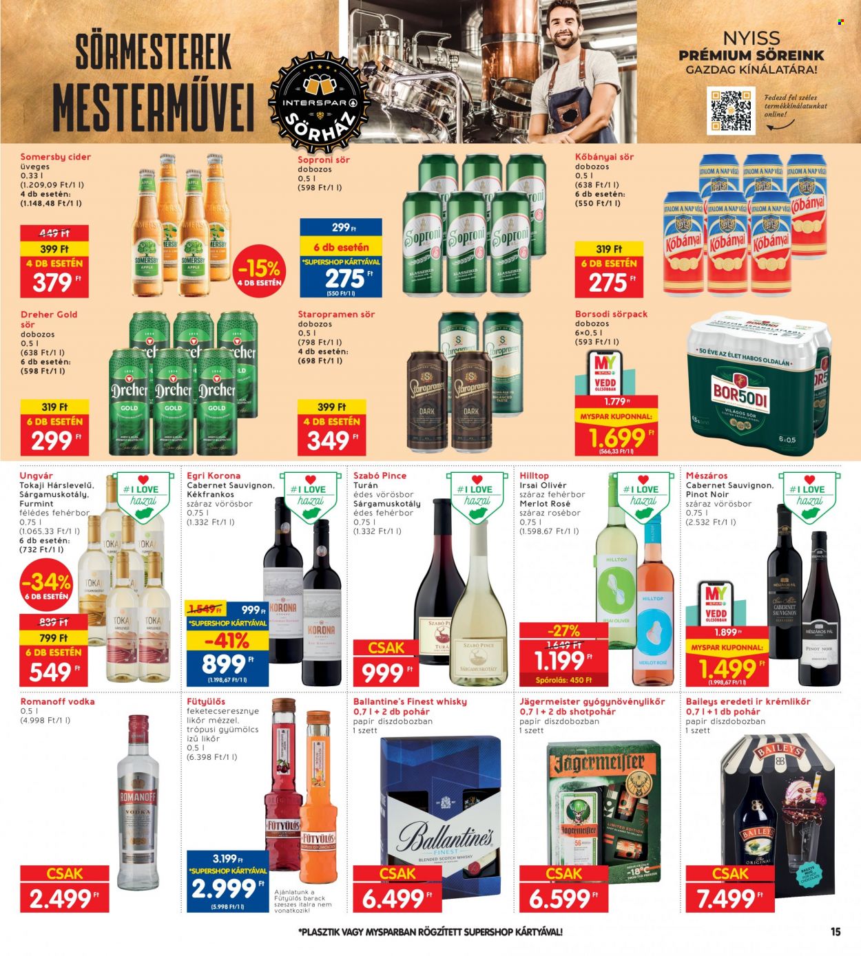 INTERSPAR akciós újságok - 2023.11.09 - 2023.11.15. Oldal 15