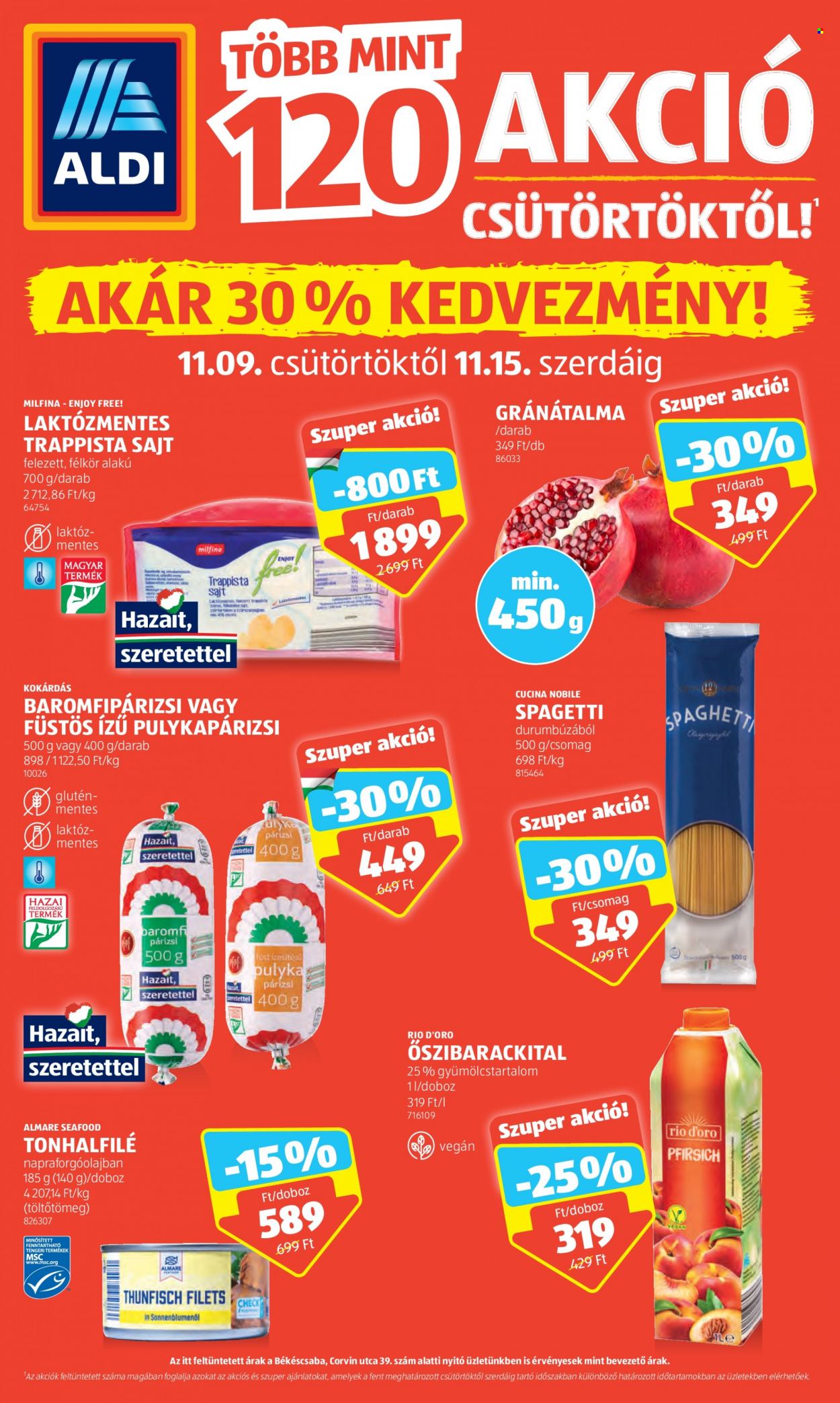 Aldi akciós újságok - 2023.11.09 - 2023.11.15. Oldal 1