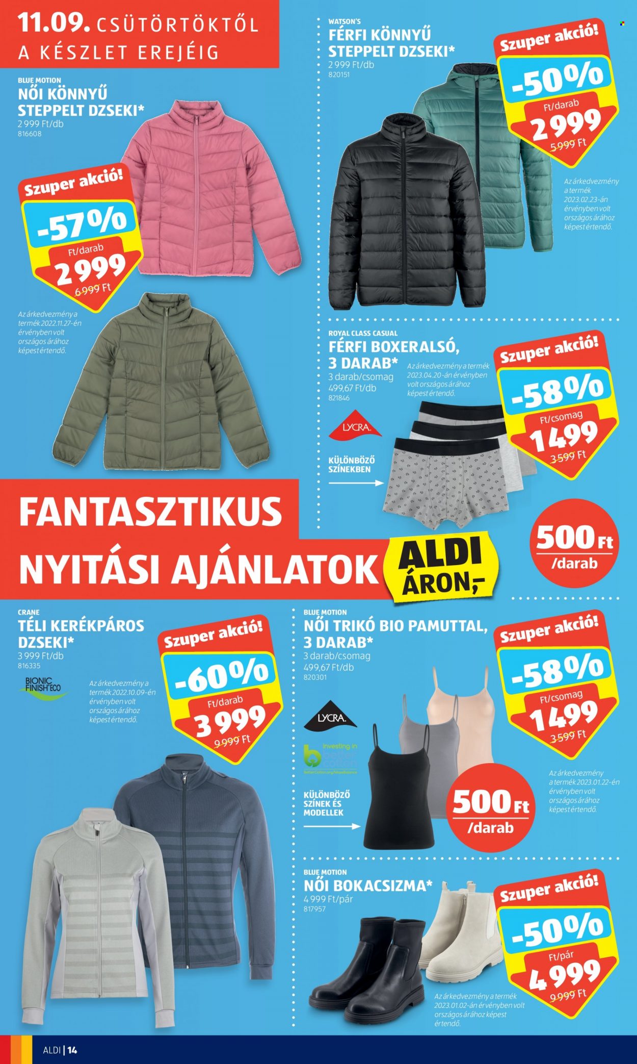 Aldi akciós újságok. Oldal 14