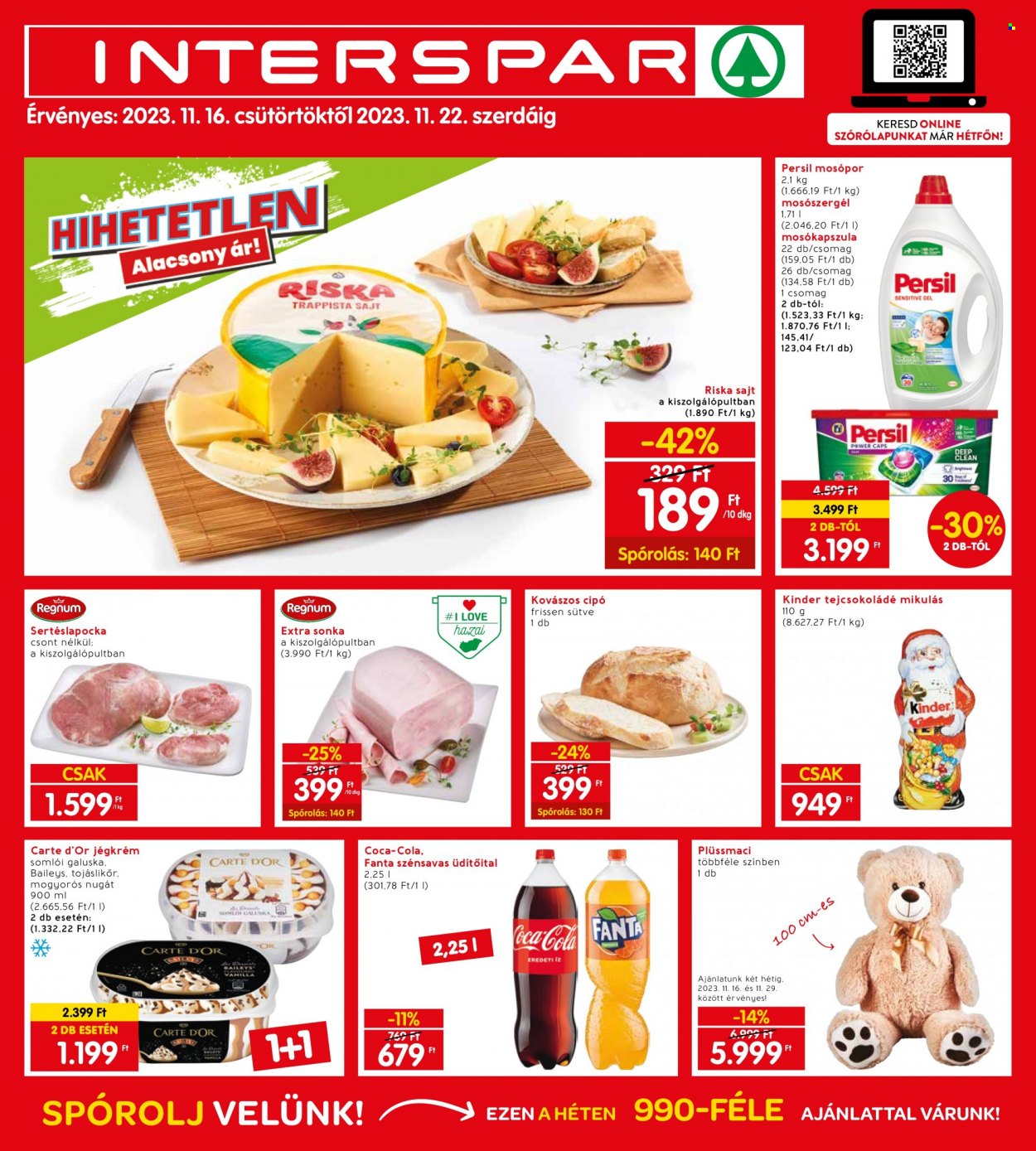 INTERSPAR akciós újságok - 2023.11.16 - 2023.11.22. Oldal 1