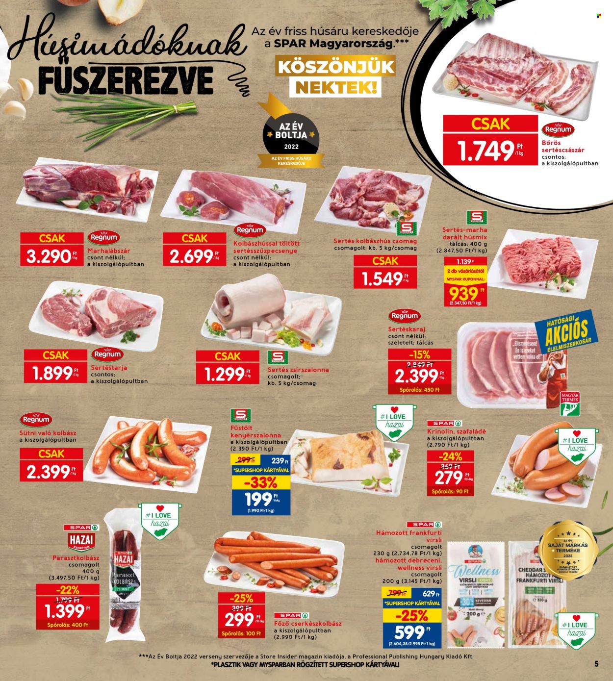 INTERSPAR akciós újságok - 2023.11.16 - 2023.11.22. Oldal 5