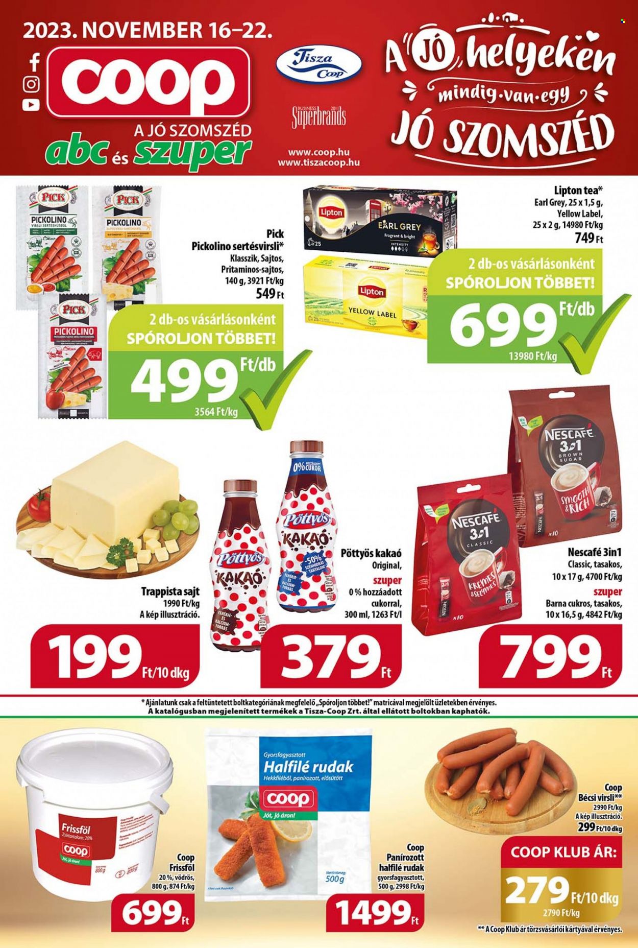 Coop akciós újságok - 2023.11.16 - 2023.11.22. Oldal 1