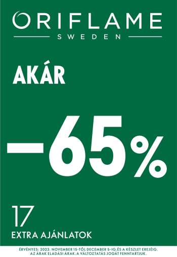 Újság Oriflame - 2023.11.15 - 2023.12.05.
