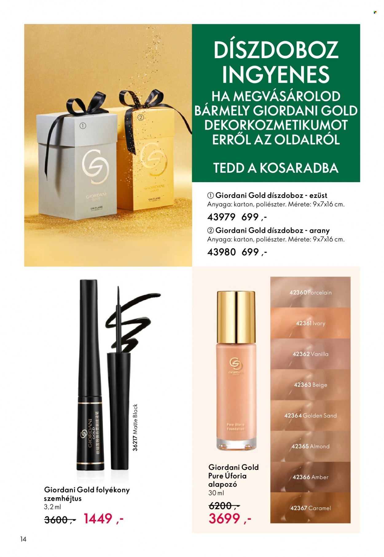 Oriflame akciós újságok - 2023.11.15 - 2023.12.05. Oldal 14