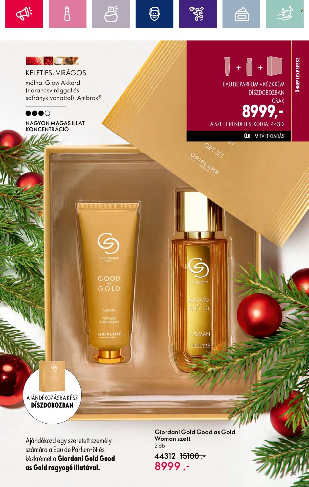 Oriflame akciós újságok - 2023.11.15 - 2023.12.05. Oldal 29