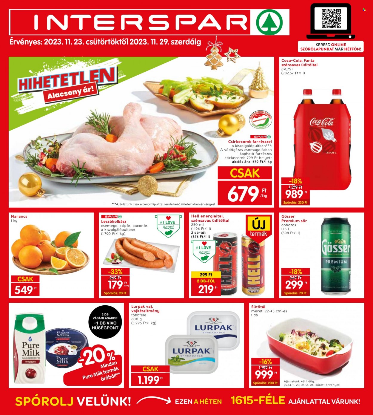 INTERSPAR akciós újságok - 2023.11.23 - 2023.11.29. Oldal 1