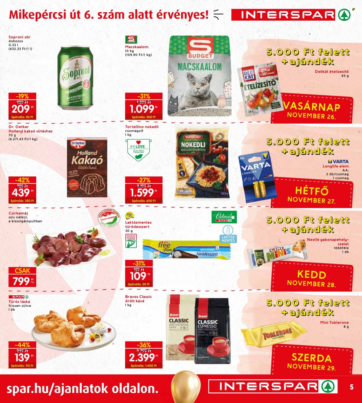 INTERSPAR akciós újságok - 2023.11.23 - 2023.11.29. Oldal 5