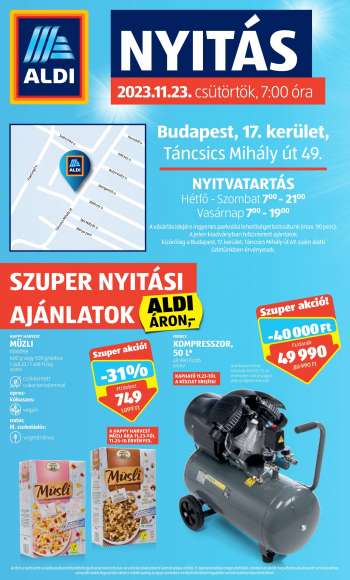 Újság Aldi.