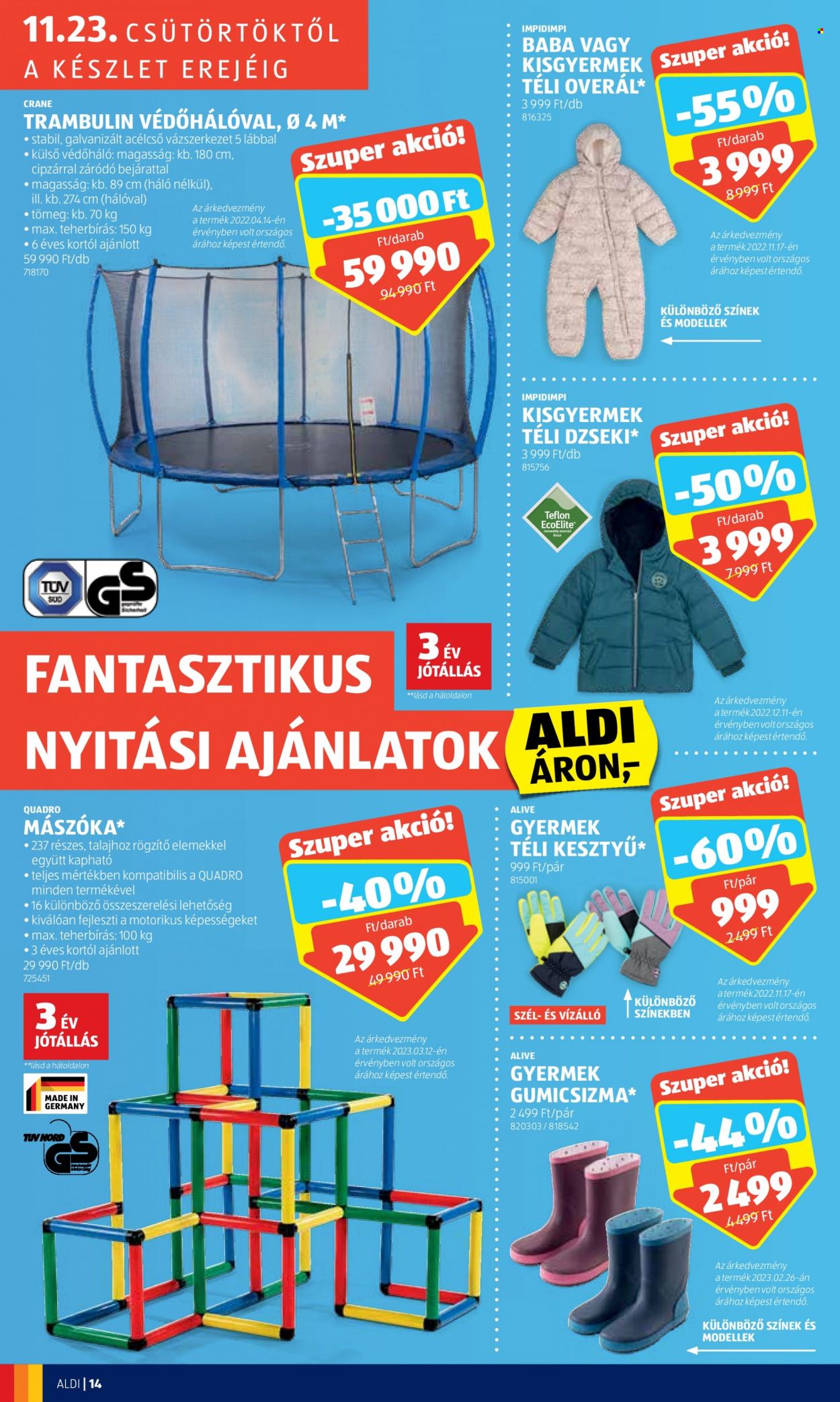 Aldi akciós újságok. Oldal 14