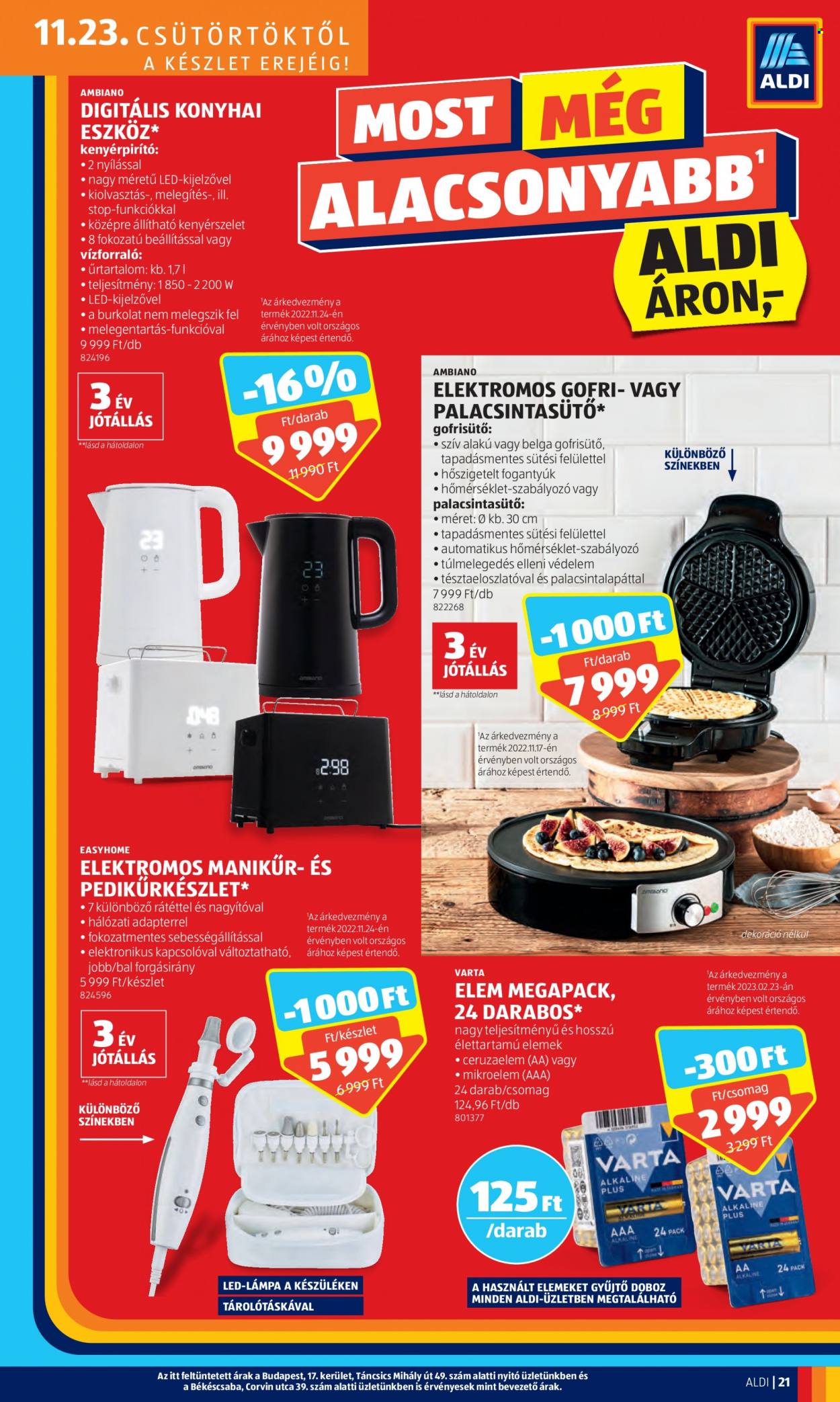 Aldi akciós újságok - 2023.11.23 - 2023.11.29. Oldal 23