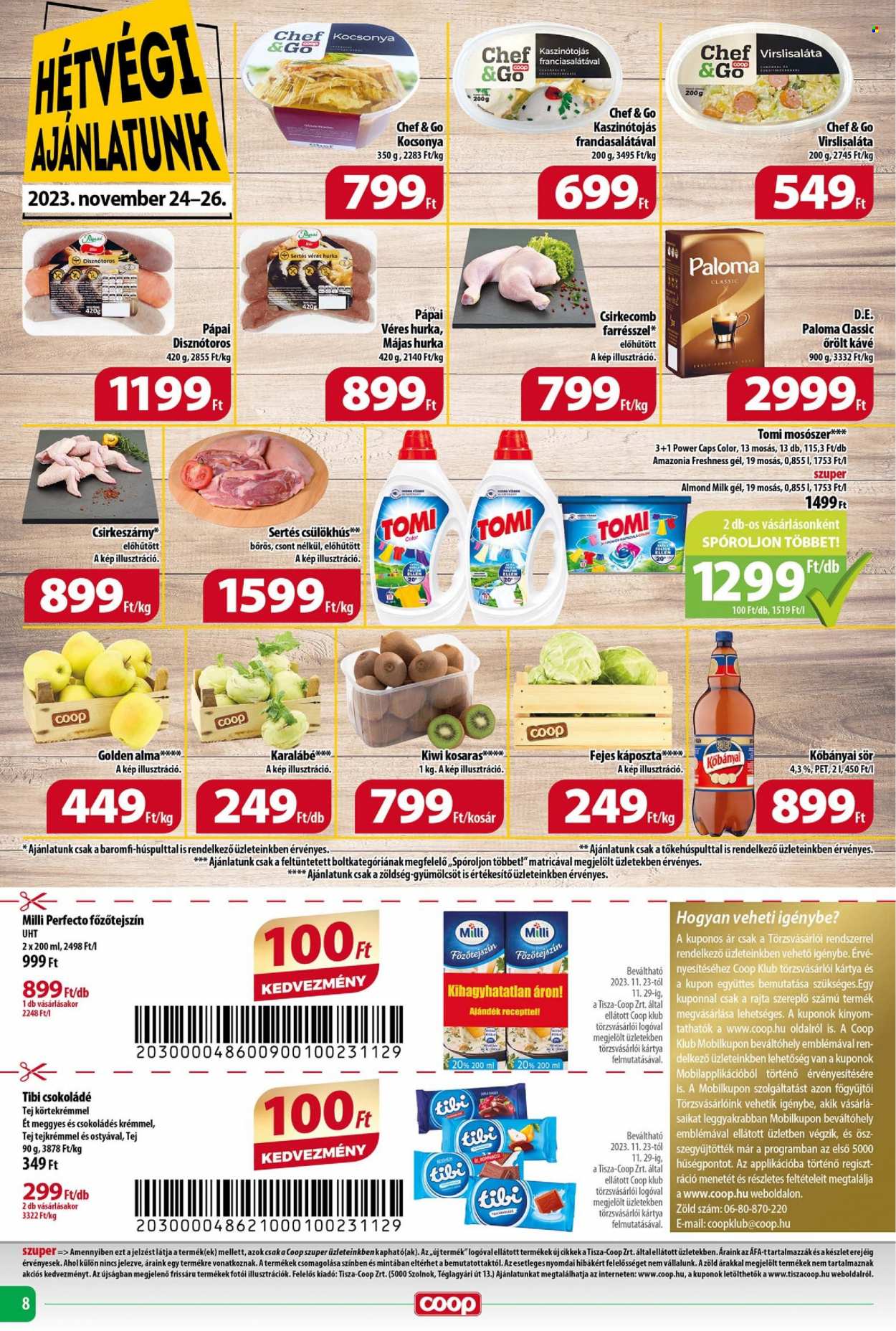 Coop akciós újságok - 2023.11.23 - 2023.11.29. Oldal 8