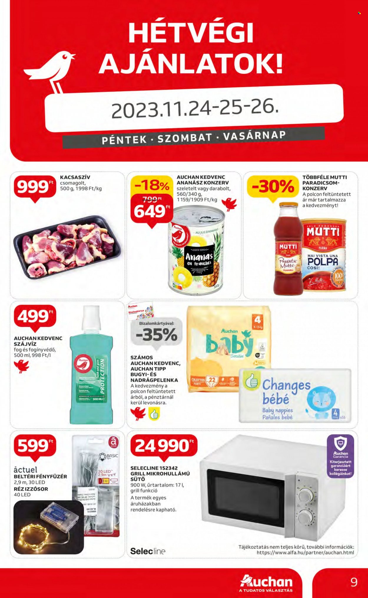 Auchan akciós újságok - 2023.11.23 - 2023.11.29. Oldal 9