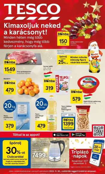 Újság TESCO - 2023.11.30 - 2023.12.06.