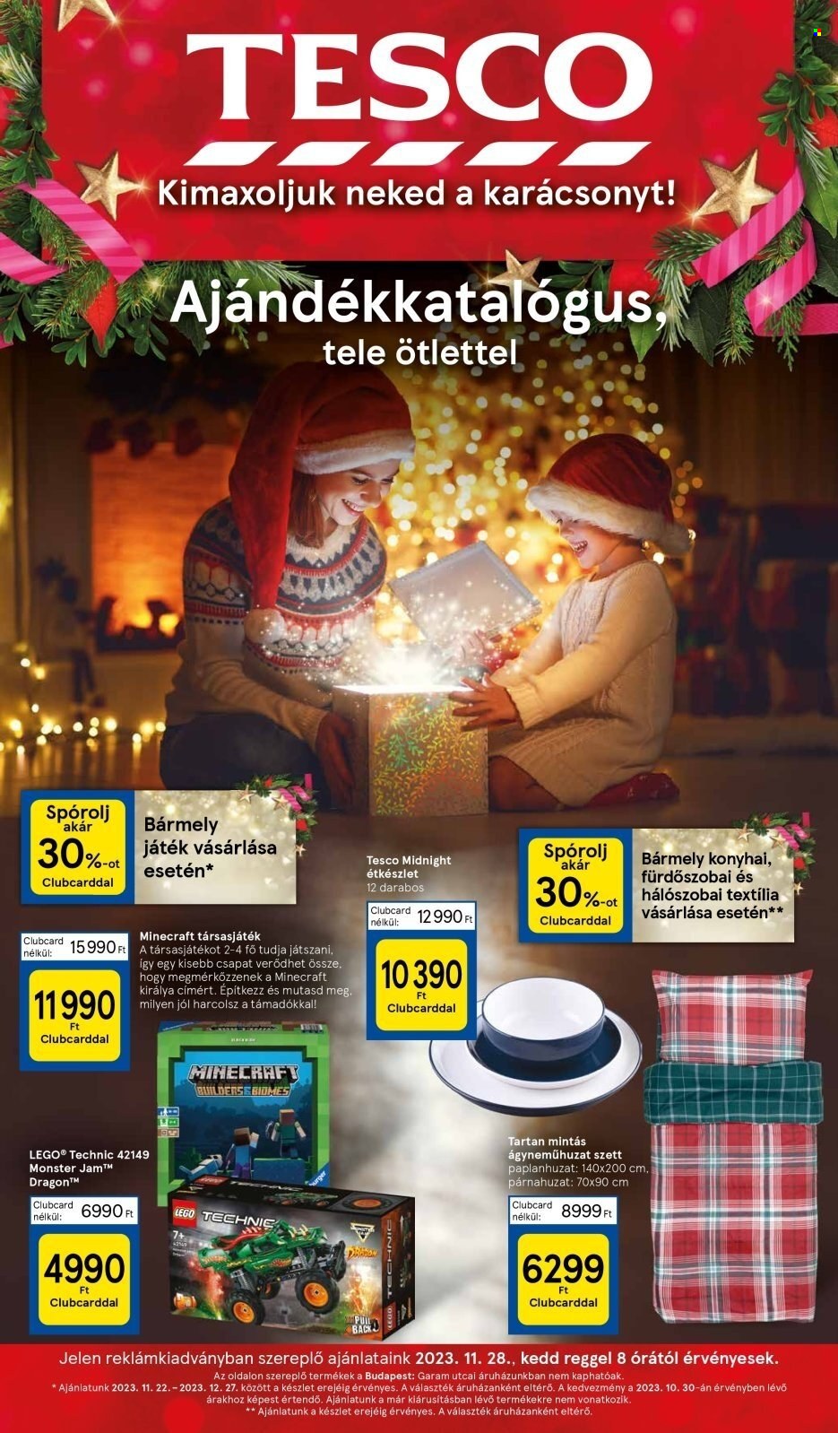TESCO akciós újságok - 2023.11.28 - 2023.12.27. Oldal 1