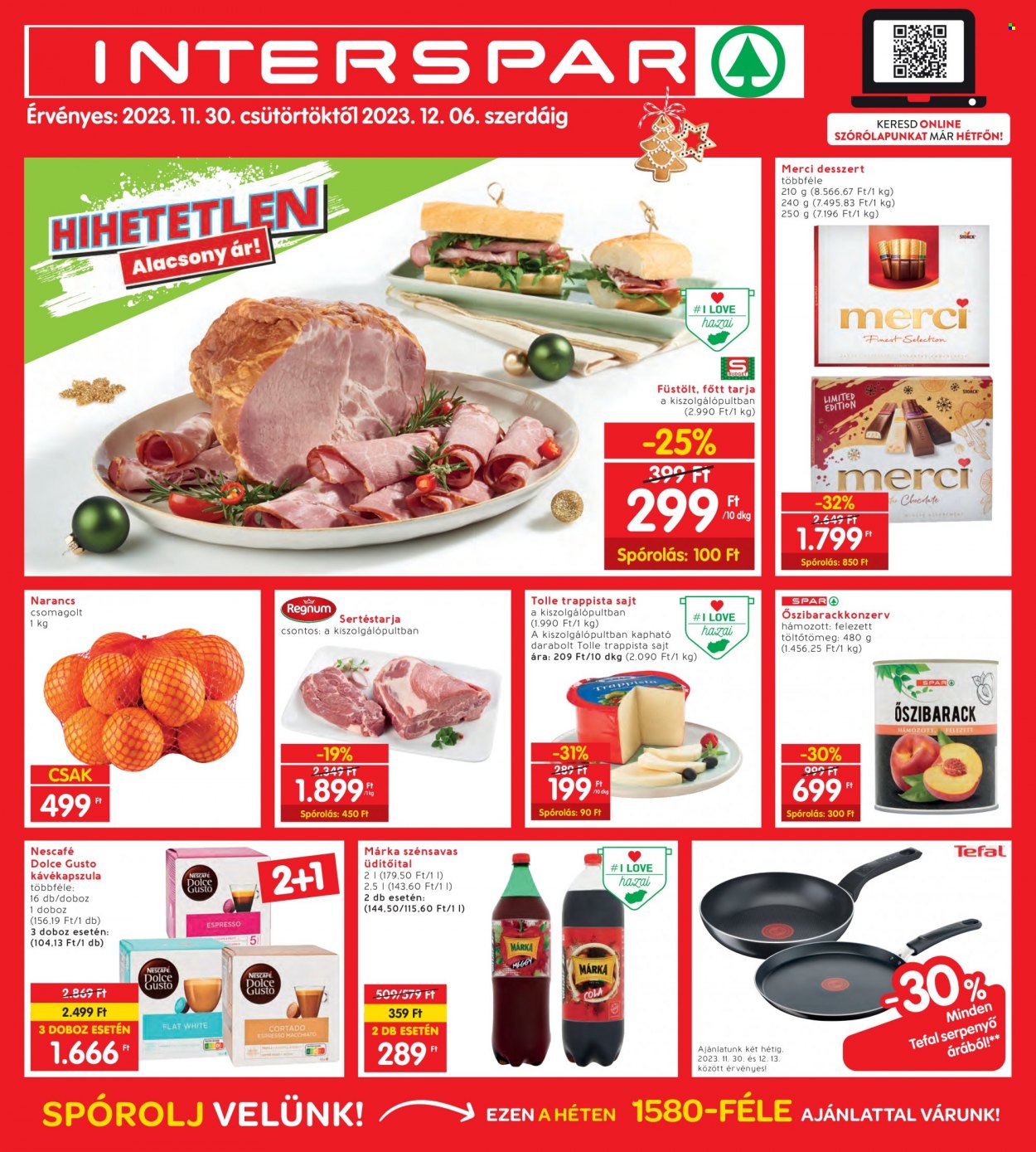 INTERSPAR akciós újságok - 2023.11.30 - 2023.12.06. Oldal 1