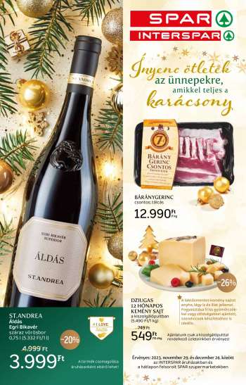 Újság SPAR - 2023.11.29 - 2023.12.24.