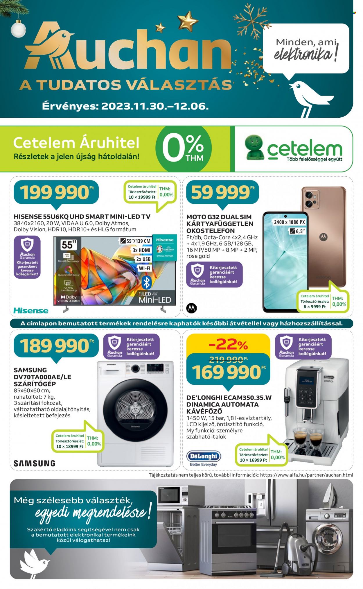 Auchan akciós újságok - 2023.11.30 - 2023.12.06. Oldal 1