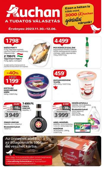 Újság Auchan - 2023.11.30 - 2023.12.06.