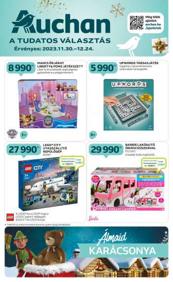 Újság Auchan - 2023.11.30 - 2023.12.24.