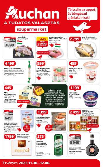 Újság Auchan - 2023.11.30 - 2023.12.06.