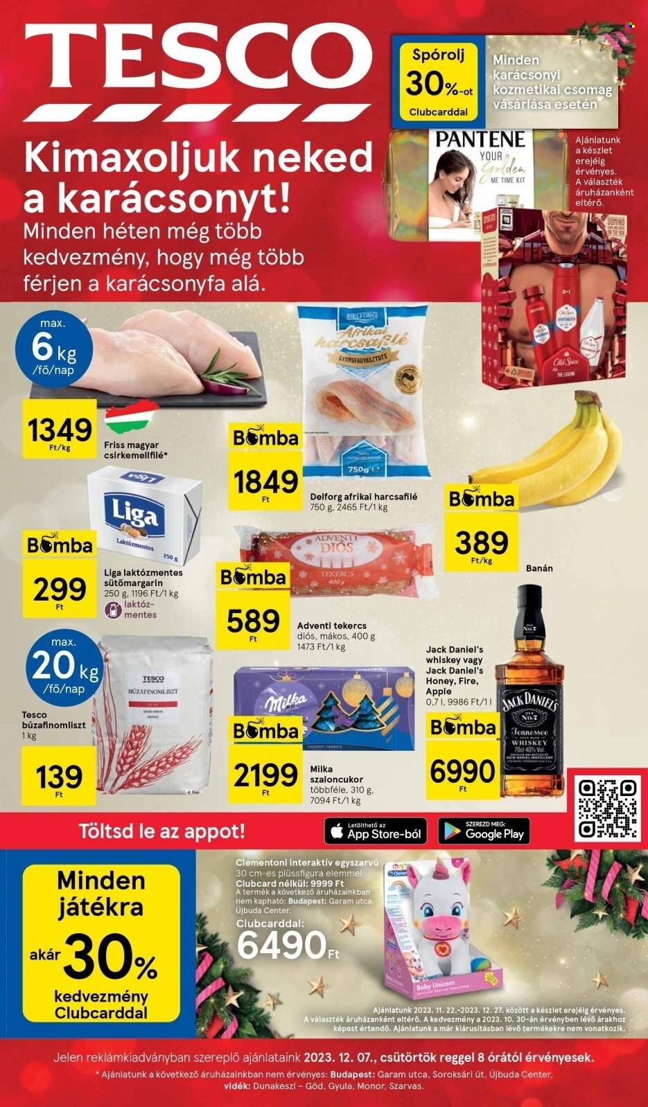 TESCO akciós újságok - 2023.12.07 - 2023.12.13. Oldal 1