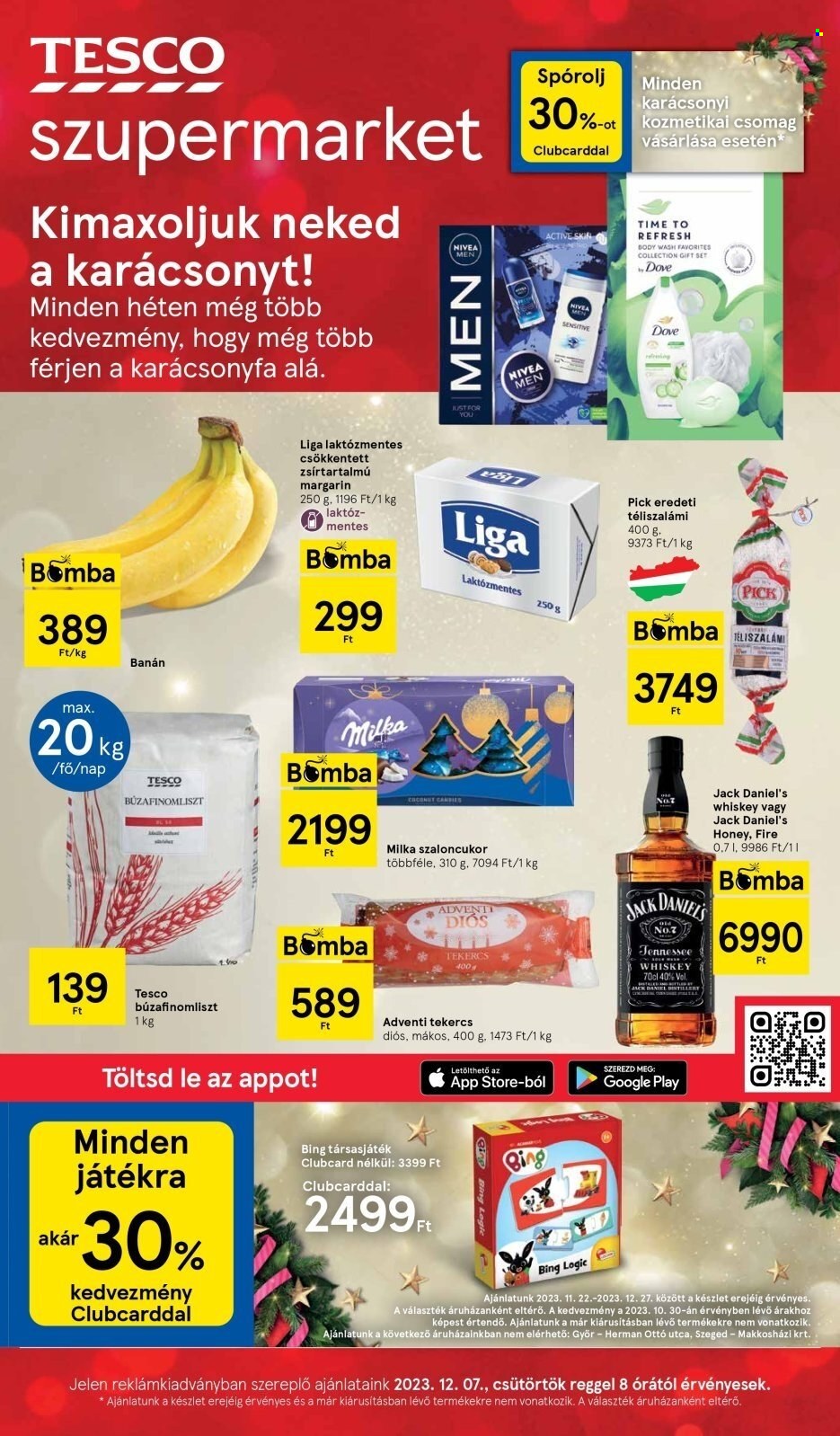 TESCO akciós újságok - 2023.12.07 - 2023.12.13. Oldal 1