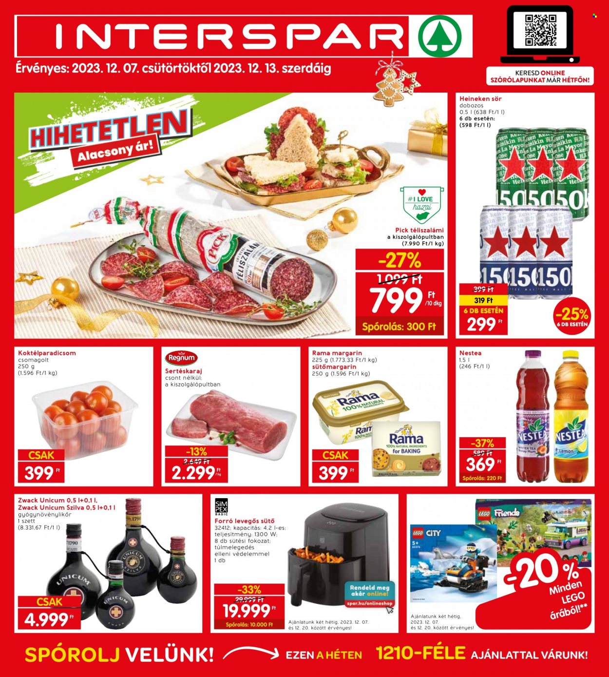 INTERSPAR akciós újságok - 2023.12.07 - 2023.12.13. Oldal 1
